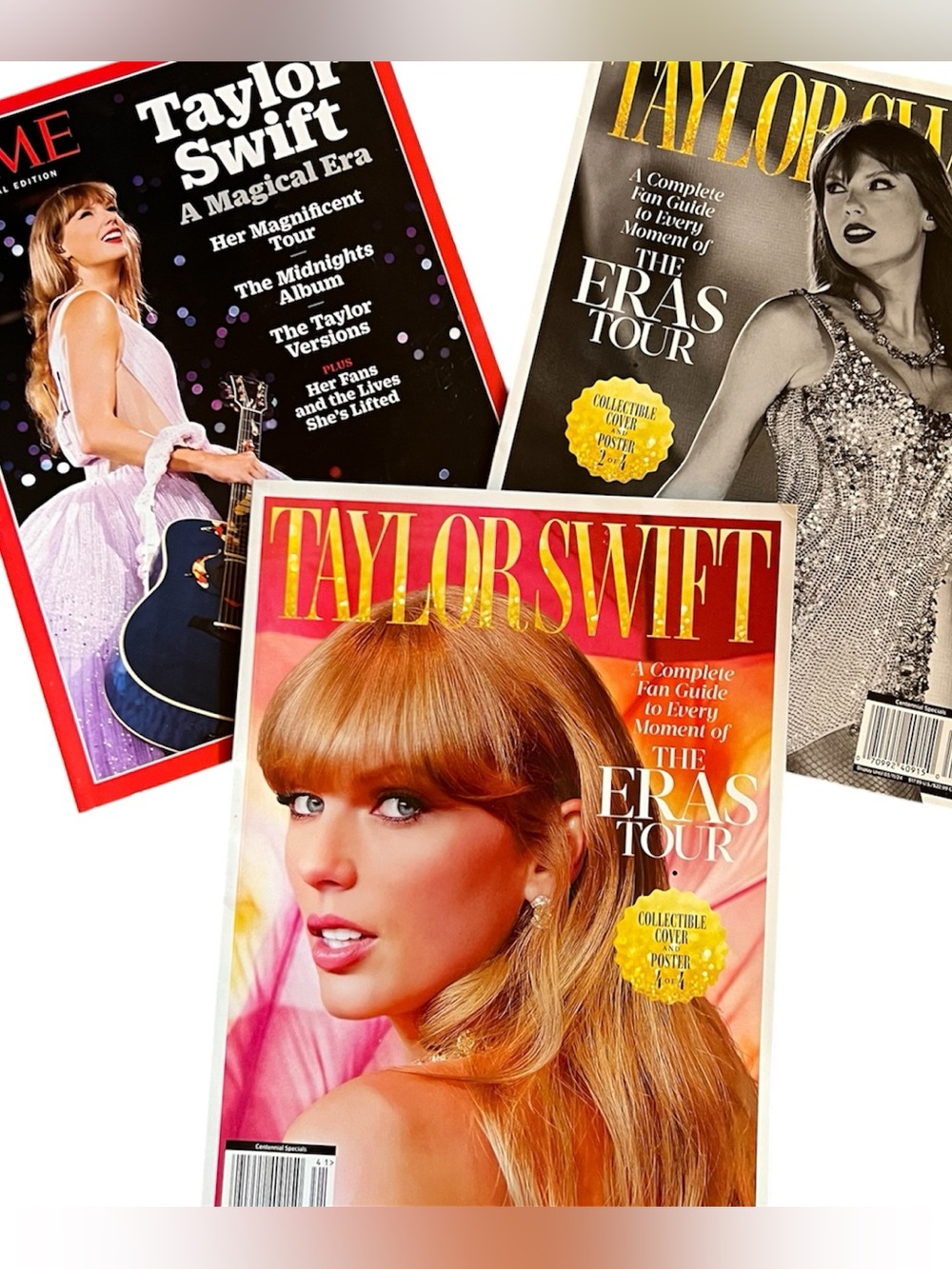 Taylor Swift Eras Tour Magazine Lot of 3 TIME + Collector Fan Guides Posters
